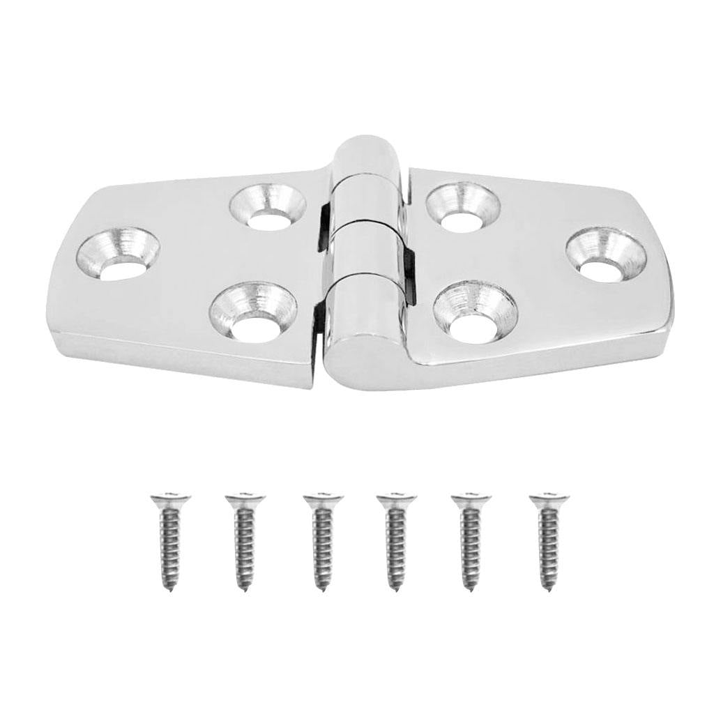 1set Stainless Steel Marine Boat Caravan Door Hatch Cabin Hinge Strap