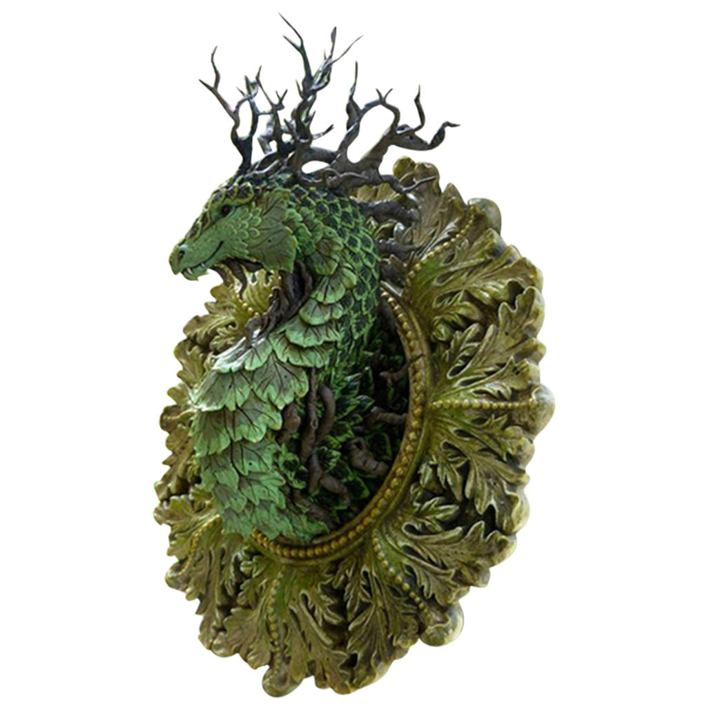 Dragon Statues Hanging Wall Sculpture Decor for Outdoor Porch Tree Ornaments