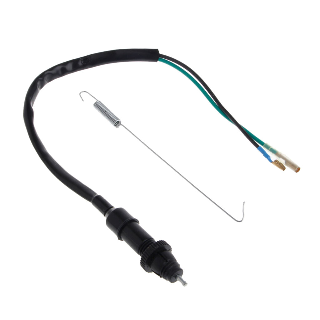 1 Set Black Motorbike Brake Light Switch Wire and Spring for Dirt Bike ATV