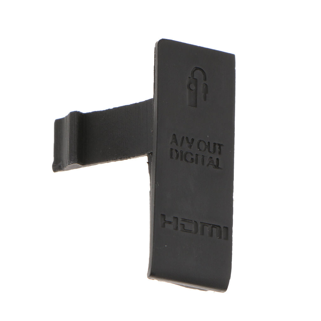 Replacement Part for Canon EOS 500D USB   Video OUT Rubber Door Cover - Black