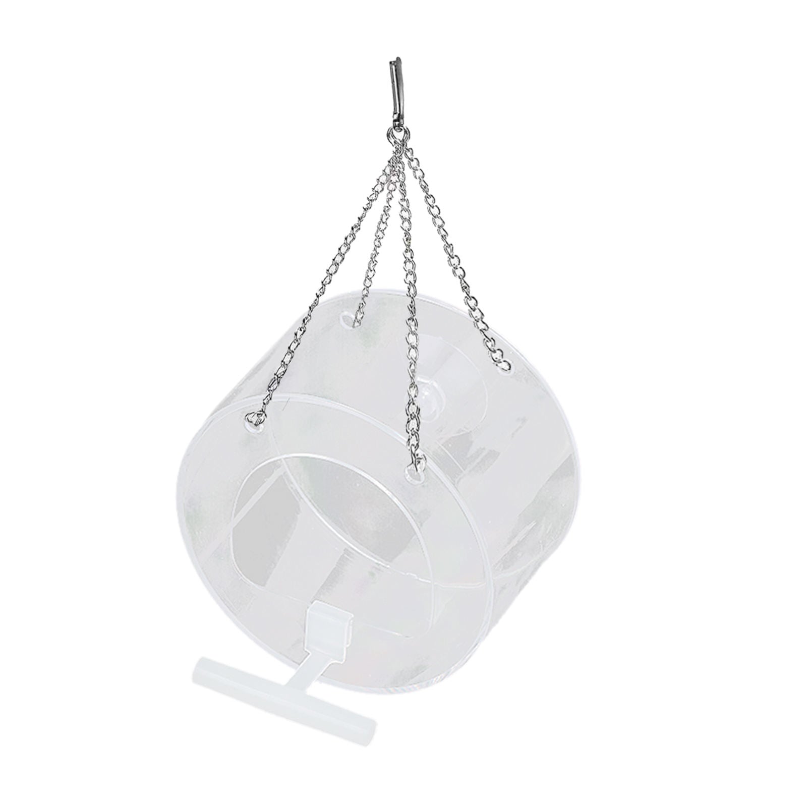 Acrylic Window Bird Feeder with Tray for Wild Birds, Finches Macaws