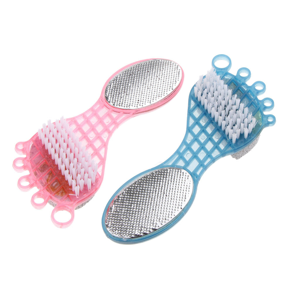 2Piece 4 in 1 Foot Pumice Stone Callus Dead Skin Remover Pumice Feet Scraper