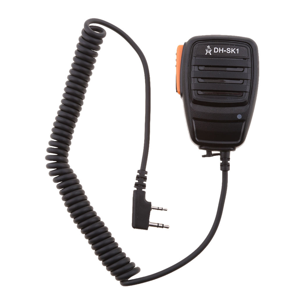 2 Pin Speaker Mic for   Dual Band 2-Way Radio Walkie Talkie
