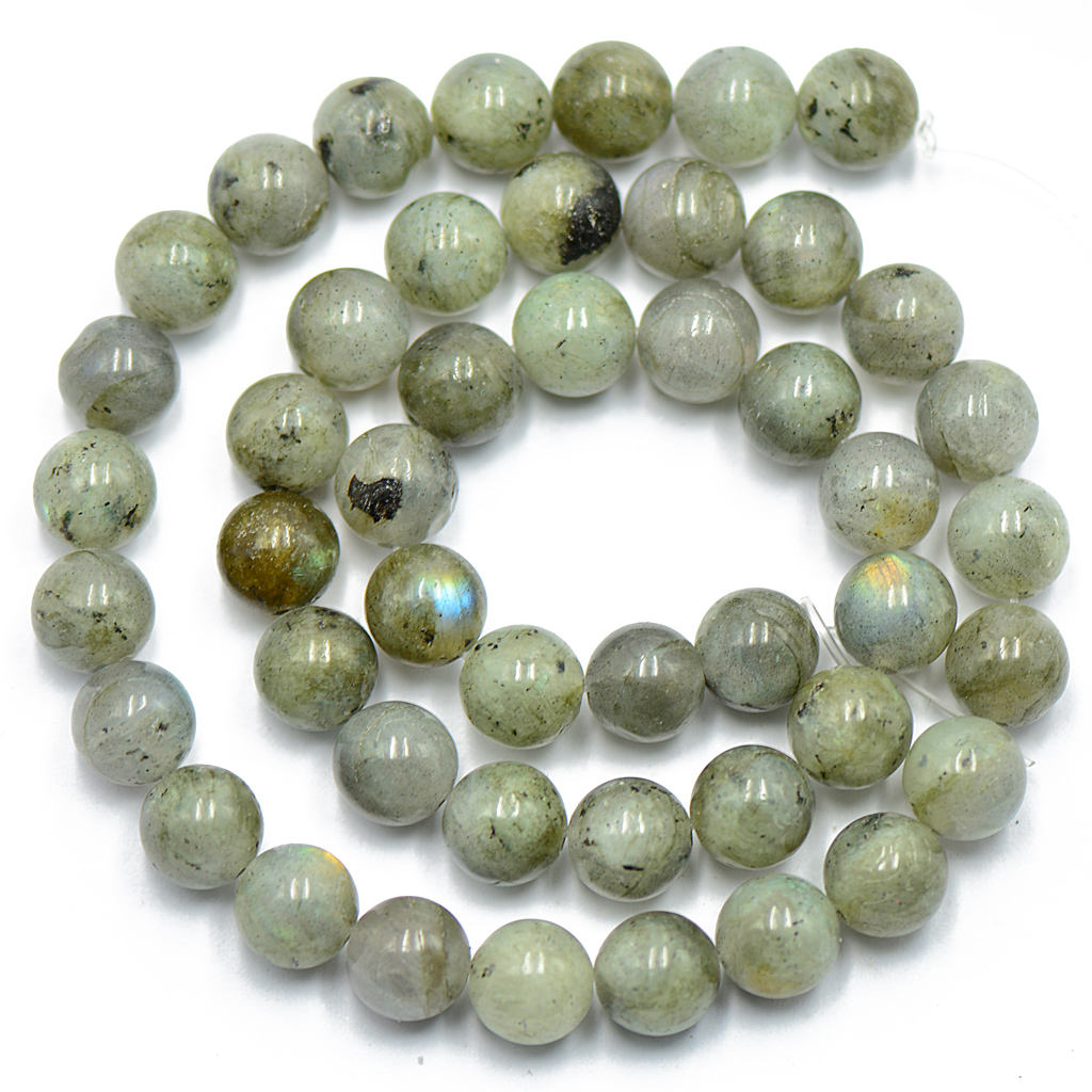 15 inch Strand Natural Labradorite Stone 8mm Round Loose Beads Spacer Art Craft