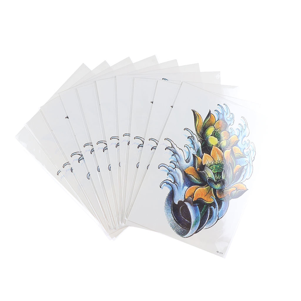 Temporary Flash Tattoo Inspired Stickers Body Art Transfer Stencil Papers HB-079