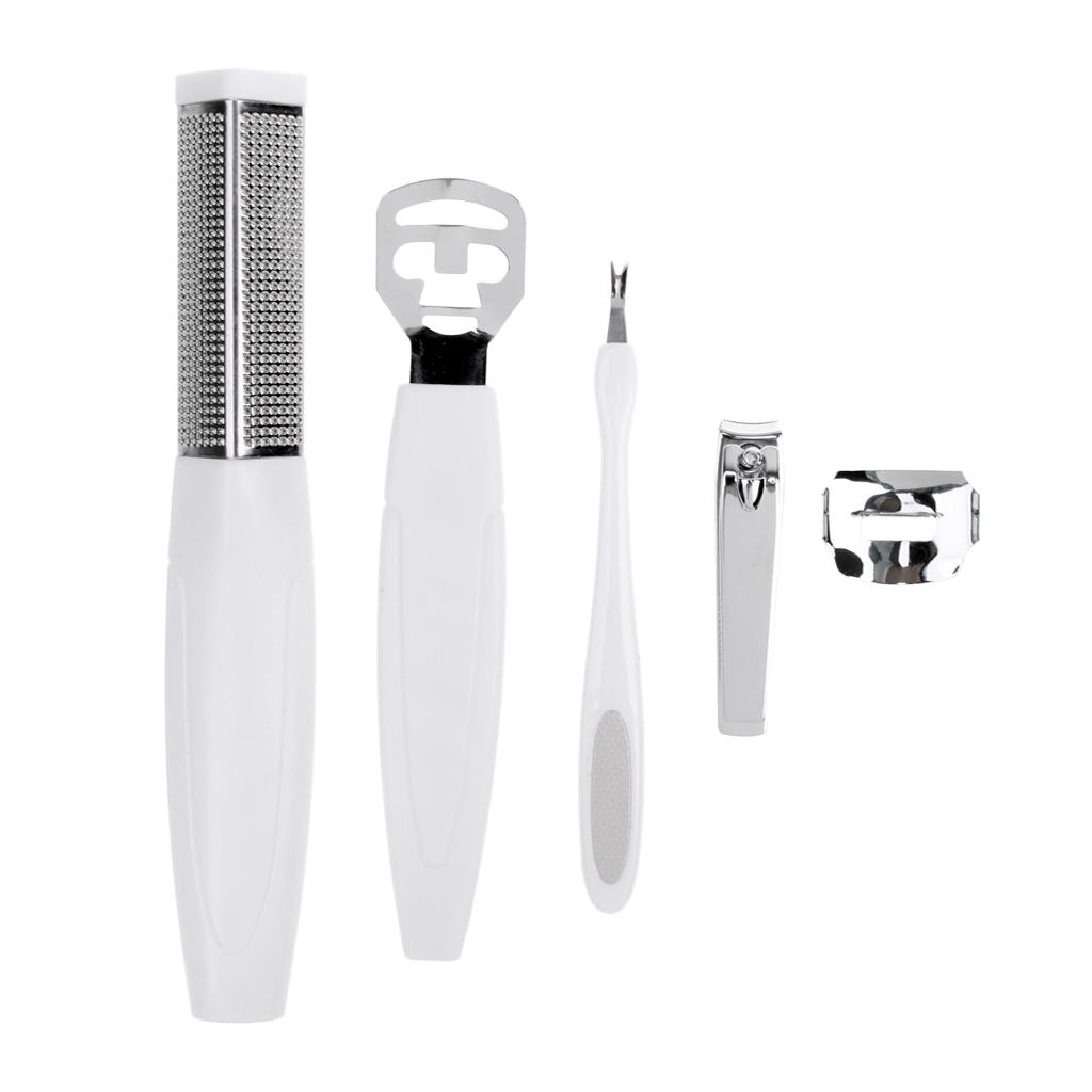 4 in 1 Foot File Pedicure Kit Callus Corn Hard Skin Remover Nail Clipper