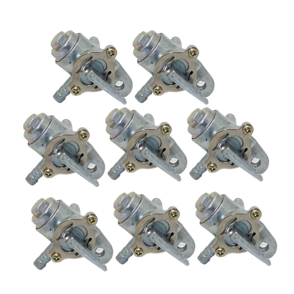 8pcs 3 Way Petcock Fuel Tank Shut Off Valve for ATV Motorcycle Dirt Bike