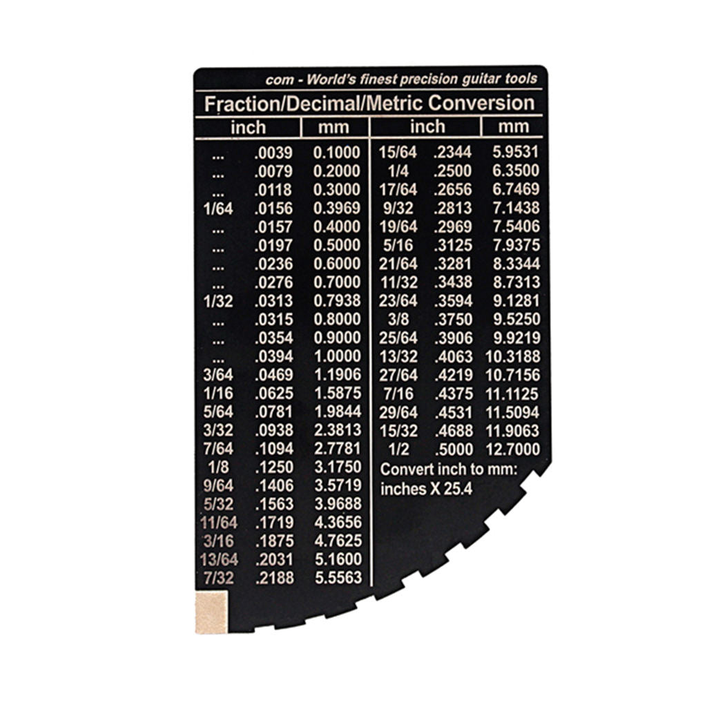 Precision 8in1 Guitar String Action Gauge Fret Rocker Ruler Luthier Measuring
