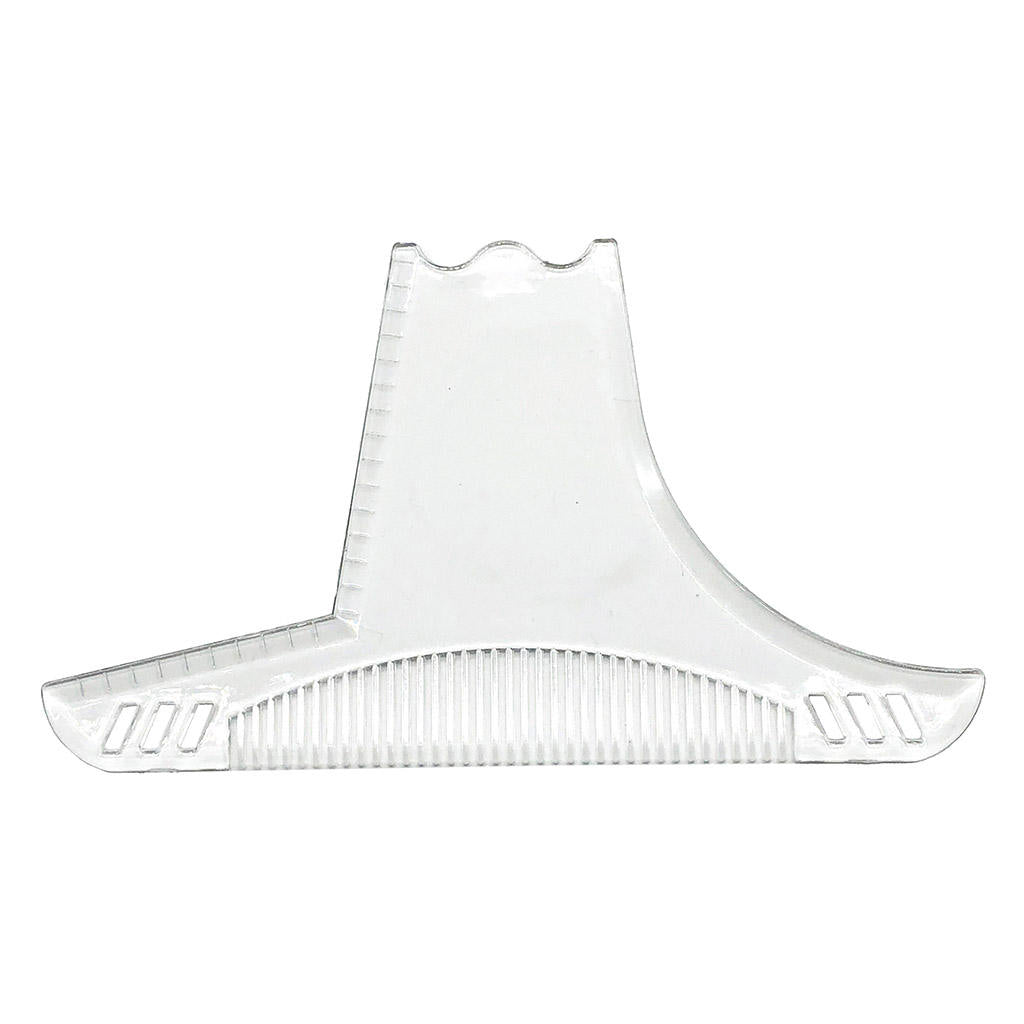 Beard Shaping Template Line Up&Edging Men's Beard Combs Trimmer Razors Clear