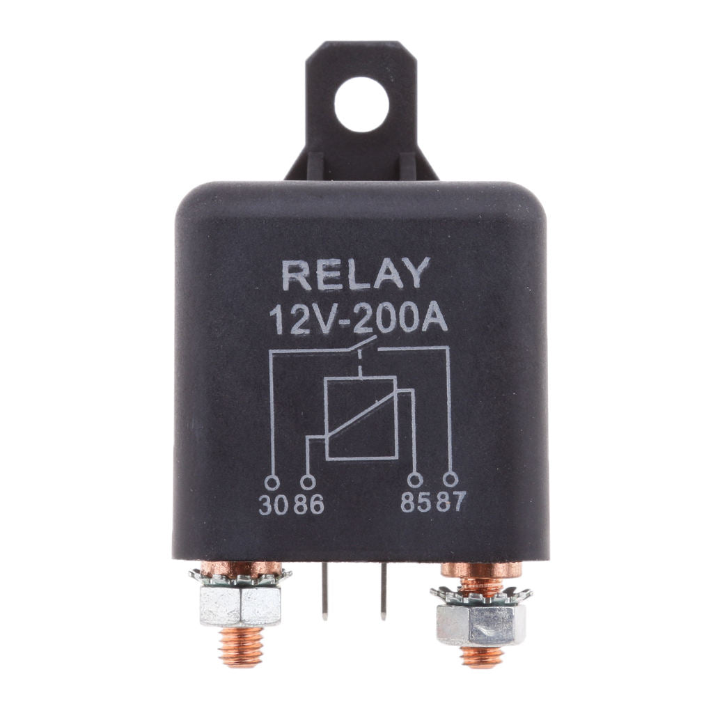 12V DC 200 Amp Split Charge Relay Switch - 4 Pin Relays for Truck Boat Marine
