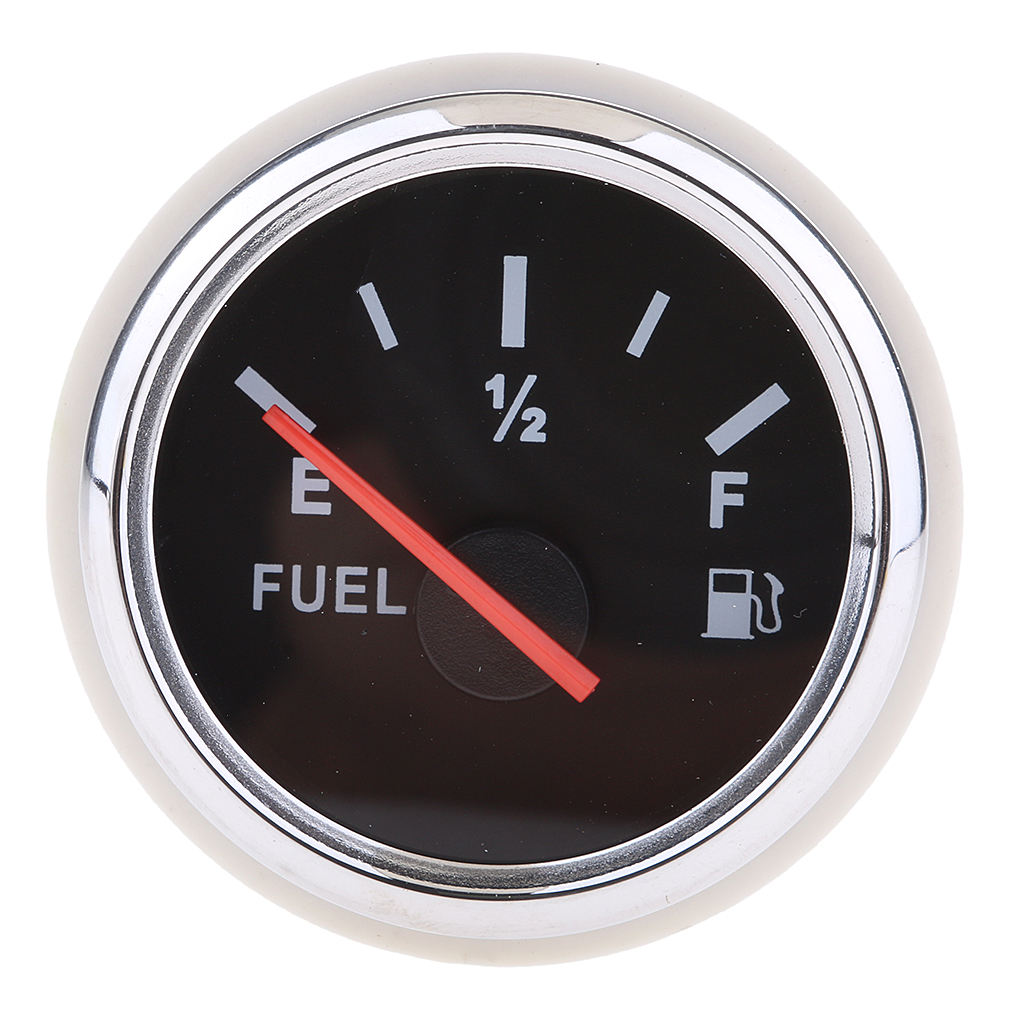 2" 12V Car Fuel Level Gauge Meter Fuel Sensor E-1/2-F Pointer - COMBO SALE