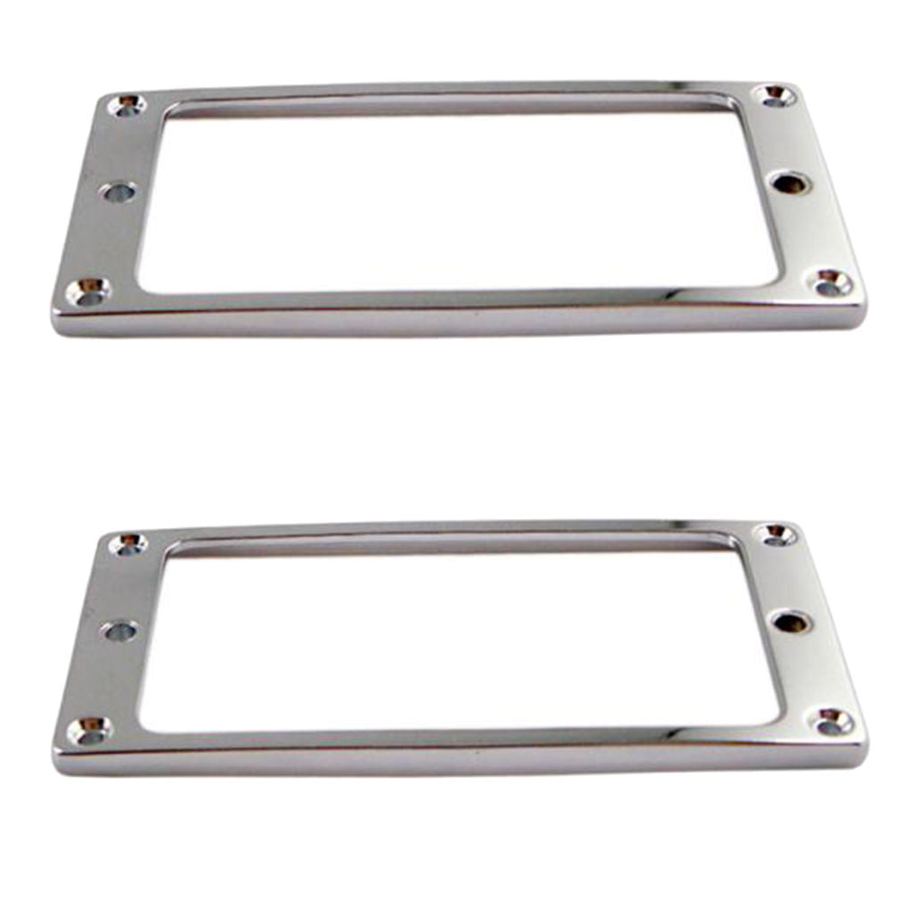 2 pieces metal electric guitar pickup flat base assembly in the frame 4x4mm