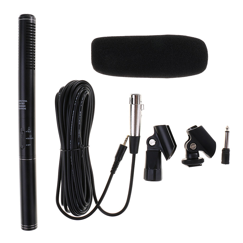 Condenser   Interview   Microphone   for   DV   Camcorder  &  Video   Cameras