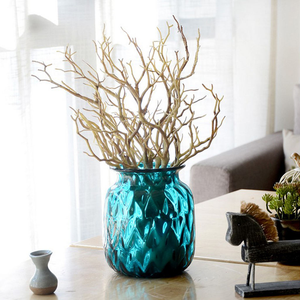 5PCS Handmade Simulation Tree Branches Dried Twig Home Wedding Decor -Coffee