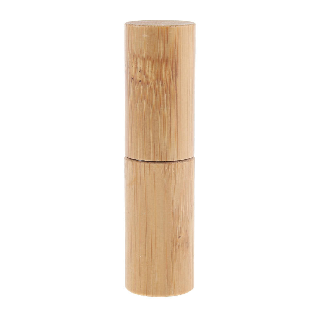 Natural Bamboo Perfume Makeup Essential Oil Roller Bottles Travel Portable