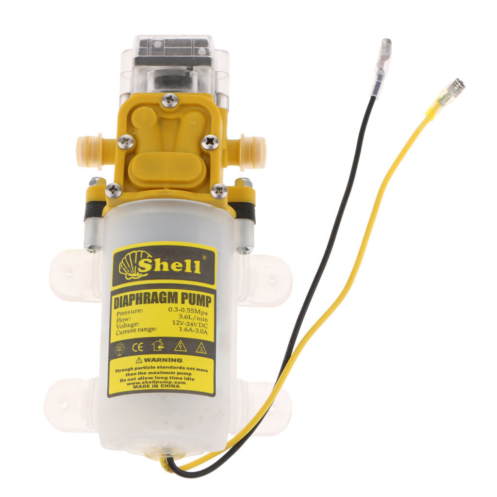 DC 12V 75 PSI 4L/Min Water High Pressure Diaphragm Self Priming Pump 60W