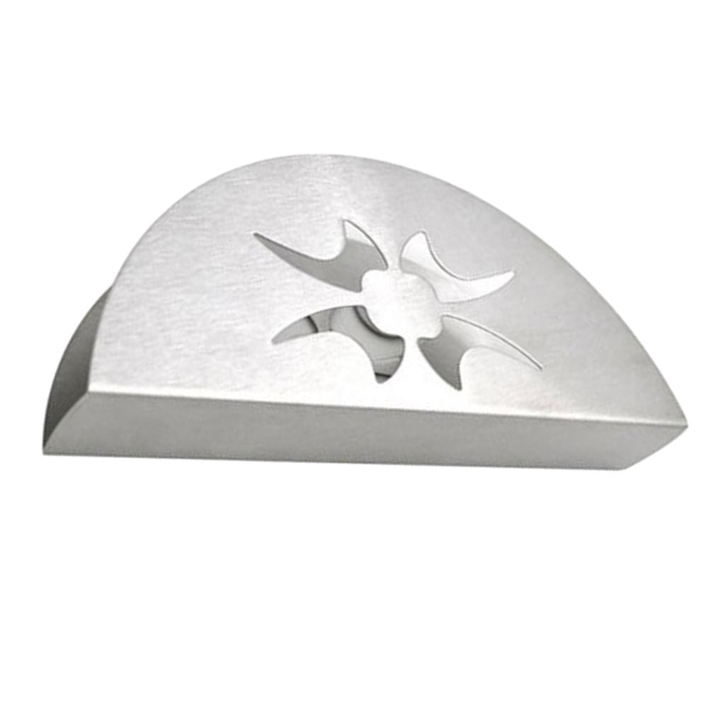Simple Stainless Steel Fan shape Table Tissue Serviette Napkin Paper Holder