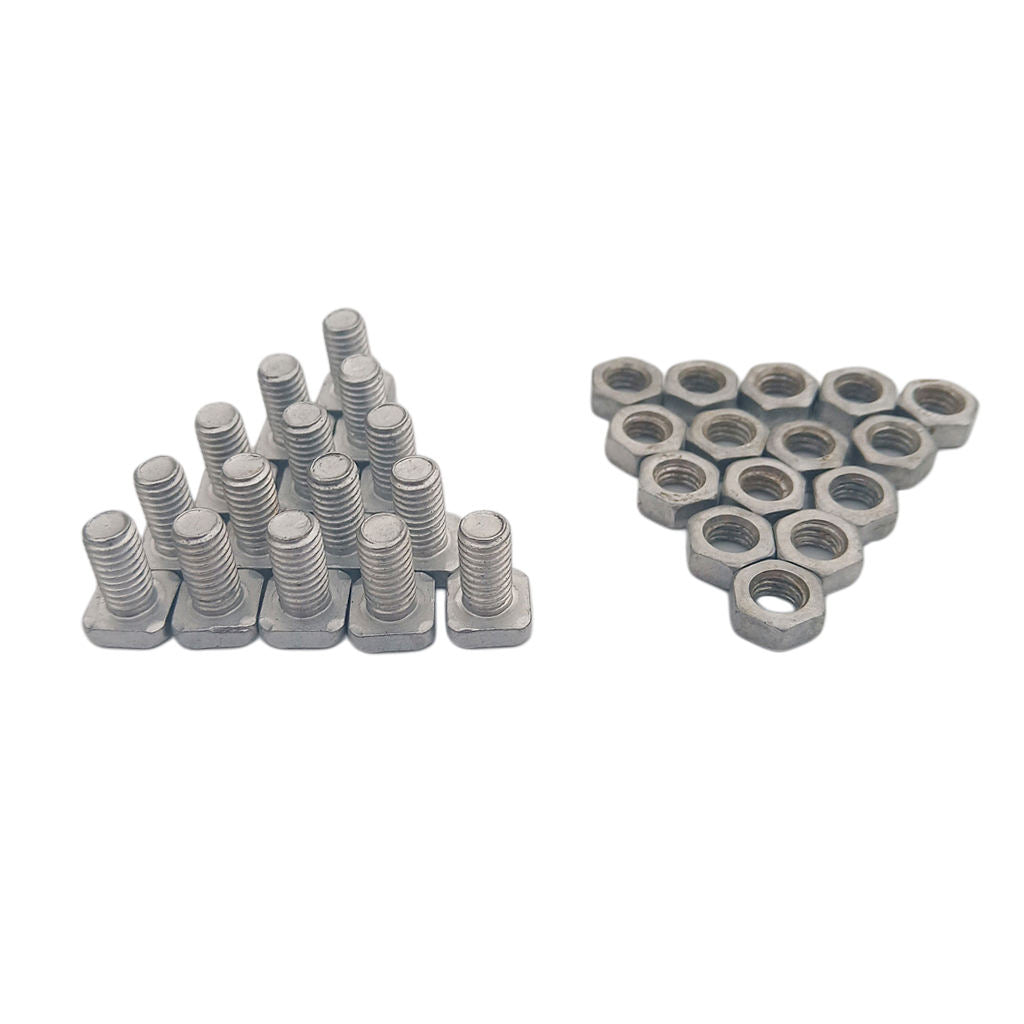 Precision Aluminium Alloy Greenhouse Nuts and Bolts Hard Replacement Parts