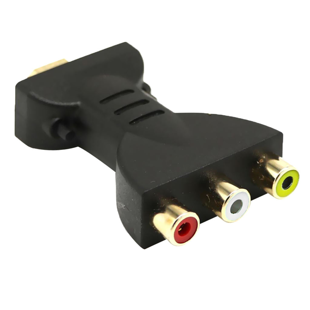 Male   to   3   RCA   Video   Audio   Adapter   AV   Component   Converter   for