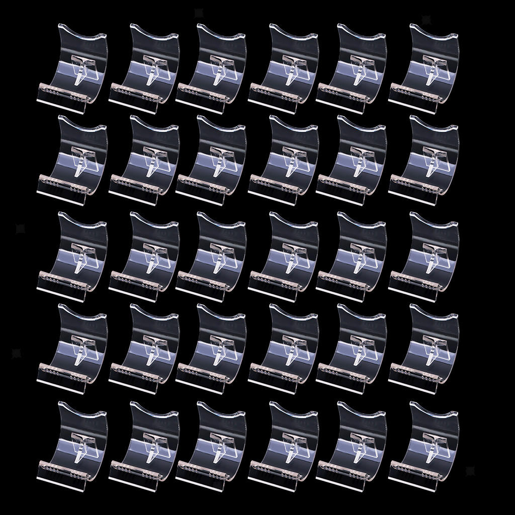 30pieces Lighter Display Stand Clear Acrylic Holder Bracket for Protecting