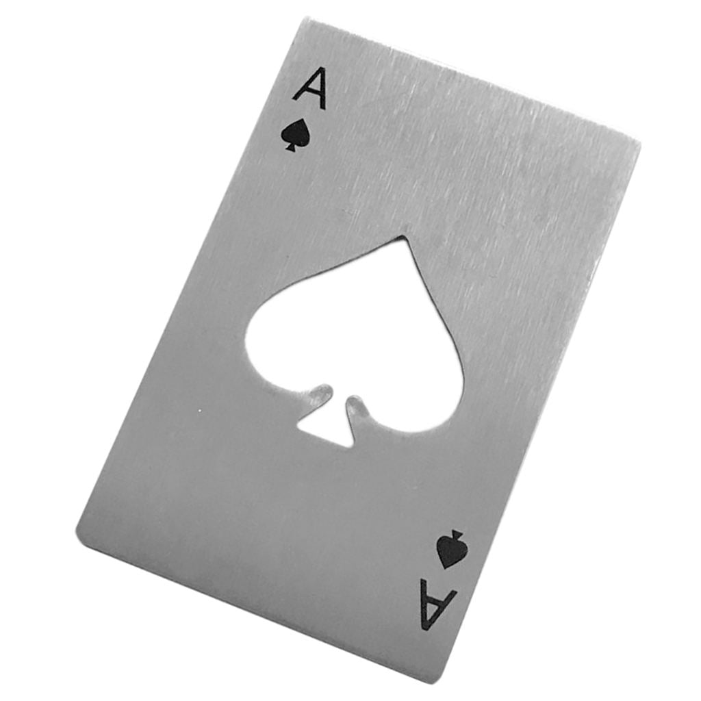 Durable Credit Card Size Poker Bottle Opener Home Kitchen Party Casino Tools