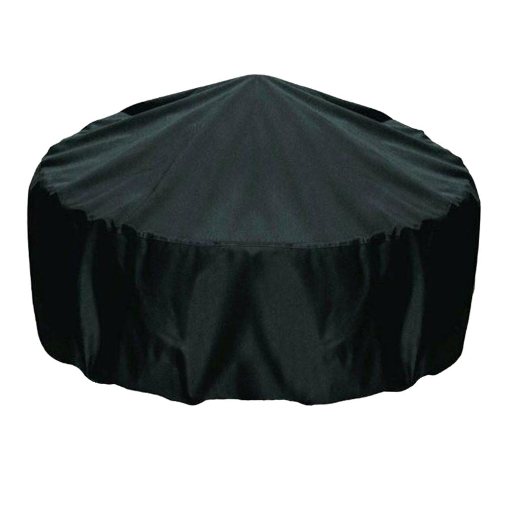 30" Round Wood Burning Fire Pit Cover for Outdoor Garden Patio BBQ Grill Stove