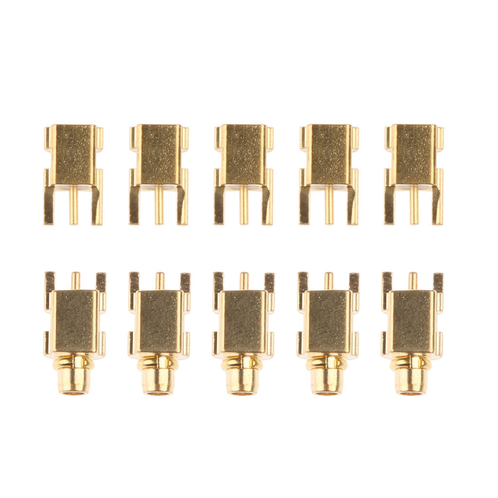 10x Replacement Headset MMCX Cord Male + Female Socket for  SE215 SE535