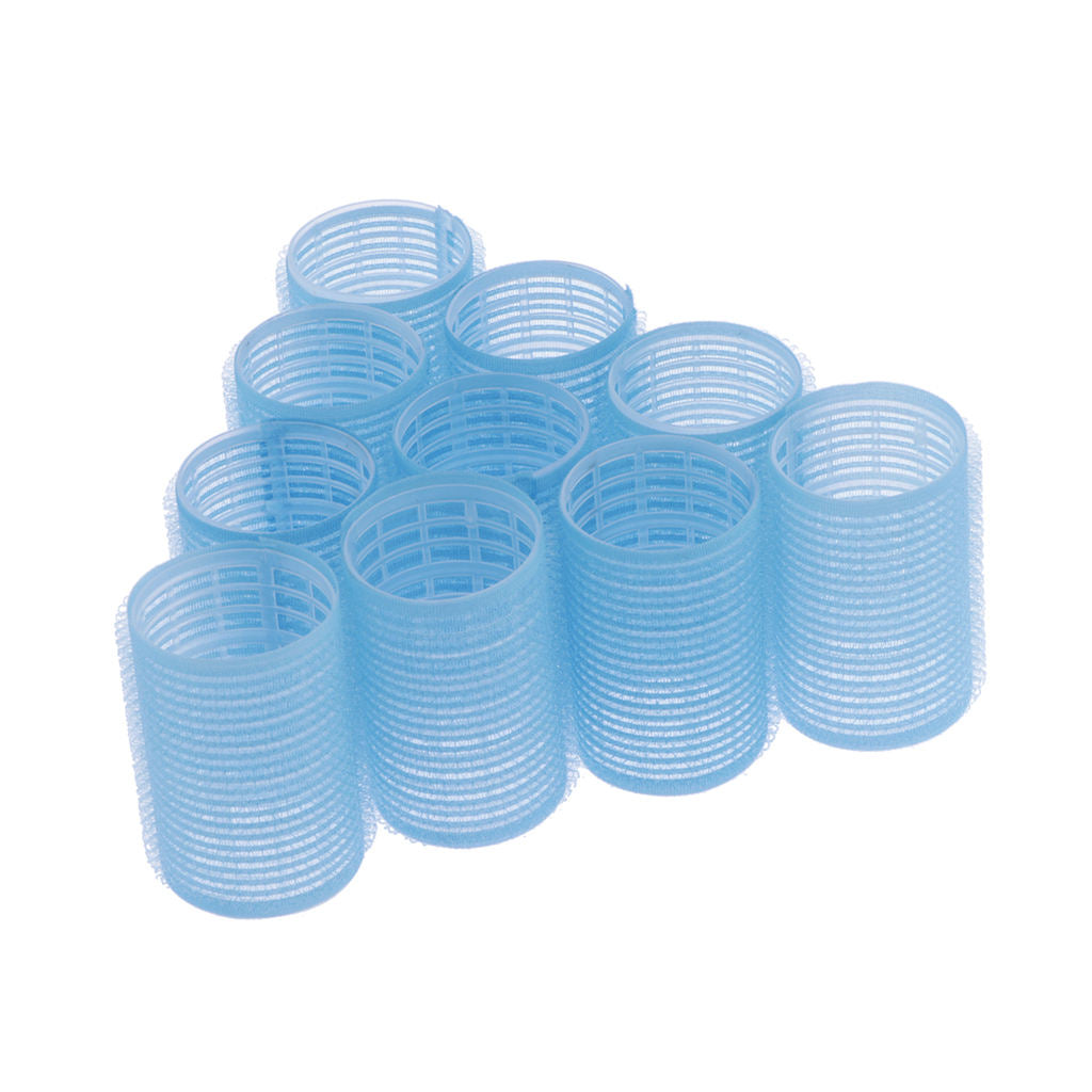 10x Hair Roller Curls Self Grip Hair Rollers Hairdressing Curlers 40mm