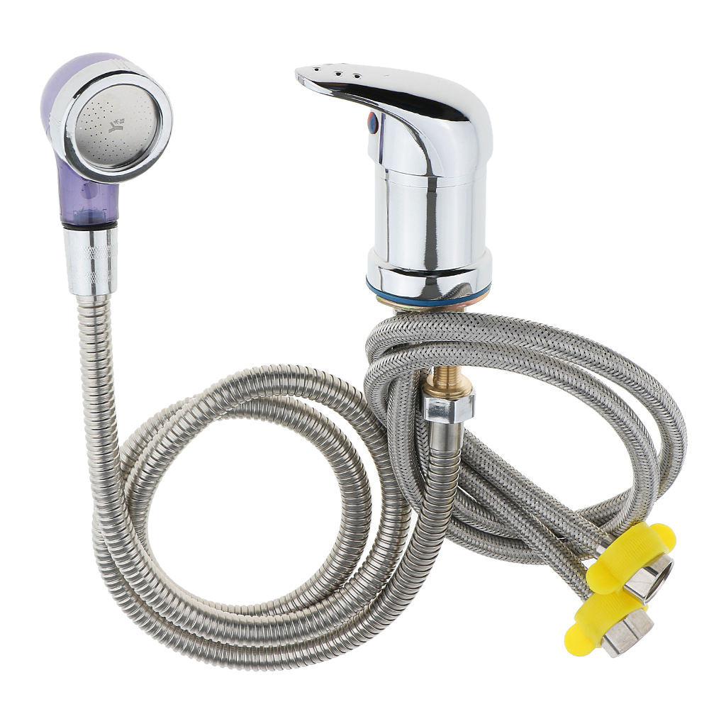 Professional Salon Hot Cold Faucet Spray with Hose for Sink Shampoo Backwash