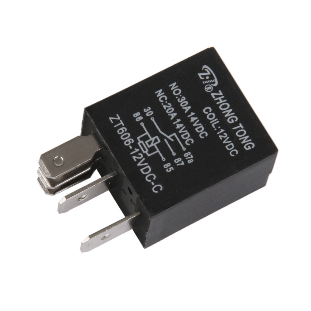 Car Truck Vehicle Automotive DC 12V 20A/30A SPDT Relay Relays 5Pins