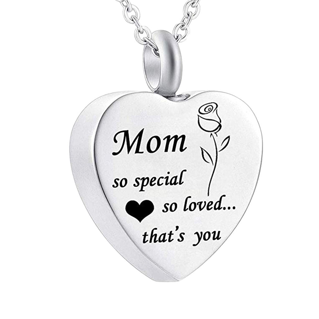 Urn Necklace Cremation Jewelry Ashes Mom So Special So Loved ...that Is You