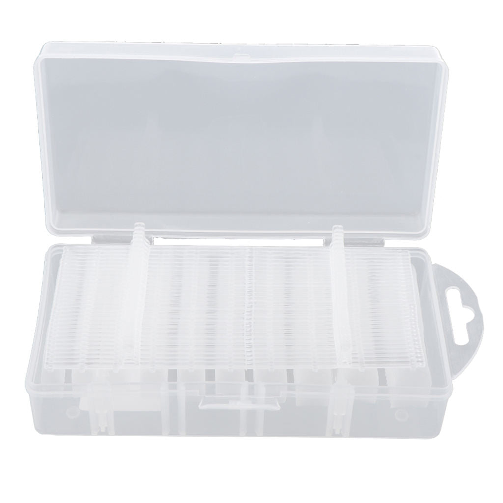 300PCS Clear Nail Tips False Nail Practice Salon Home DIY Nail Art Tools Square