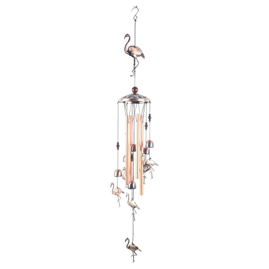 Flamingo Wind Chimes 35in Deep Tone Wind Bell with Hook Garden Yard Decor