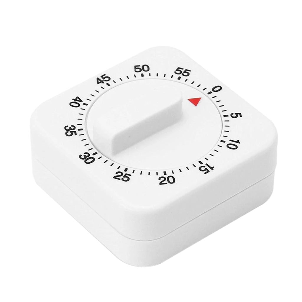 Count Down Mechanical Kitchen Timer White Manual Timer Cooking Tools Clock