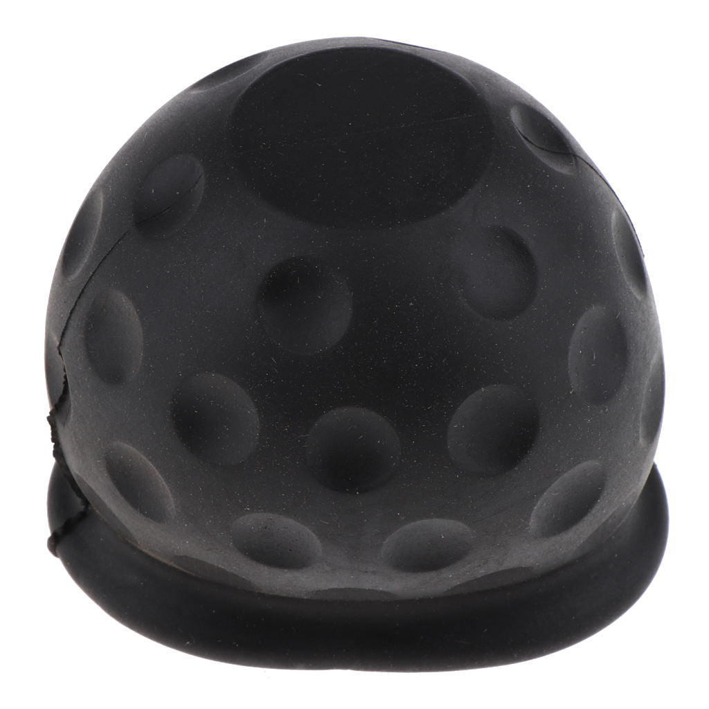 2 Pieces 50mm Tow Ball Cover Caps Towing Hitch for Caravan Trailer Black