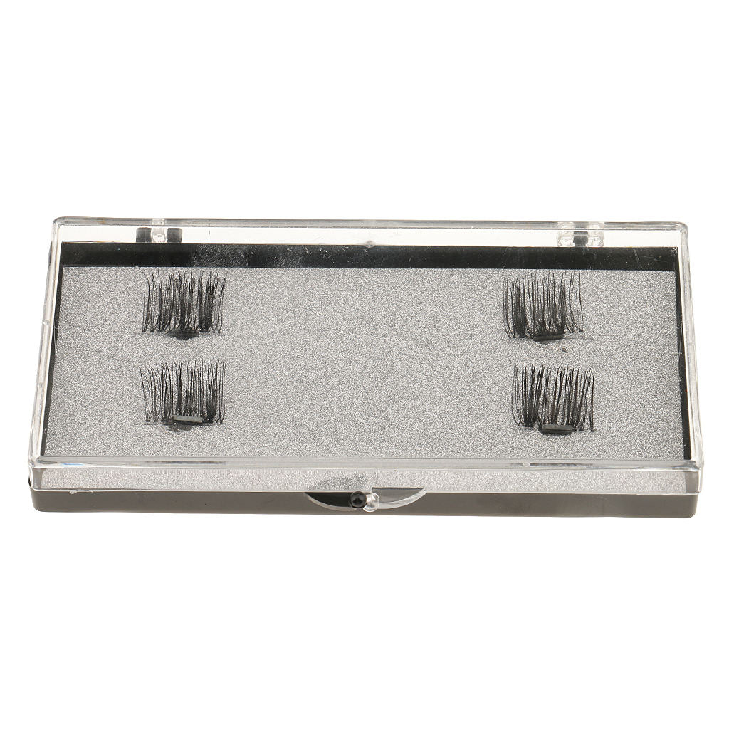 Reusable Magnetic False Eyelashes Magnet Eyelash Extension No Glue Black 11