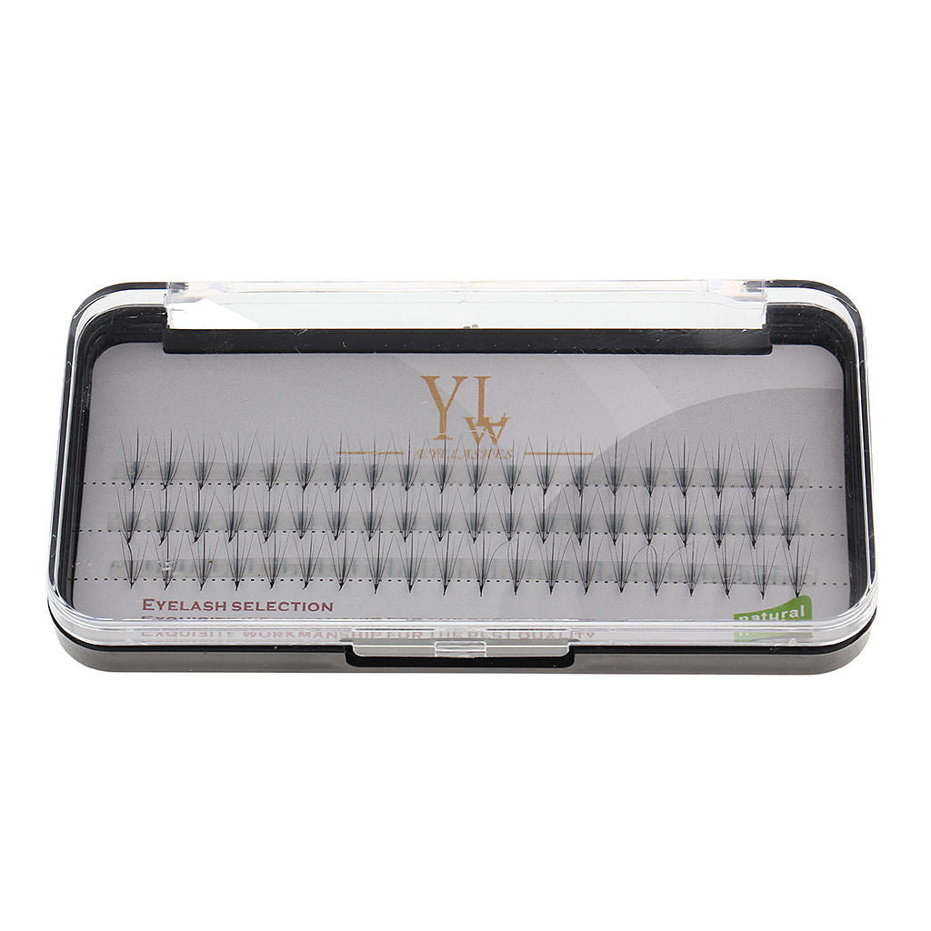 Natural Long Black Individual False Eyelashes Eye Lashes Extensions Makeup 12mm