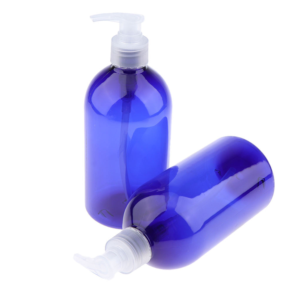 4Pcs 500mL Travel Lotion Pump Bottles Makeup Shower Gel Storage Containers