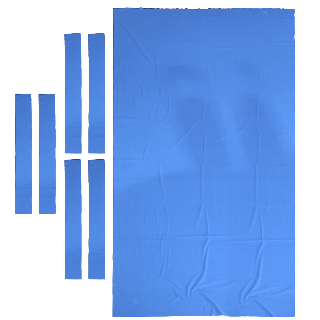 8ft/7ft Billiard Pool Table Cloth Snooker Felt Cushion Replacement - 8ft Blue