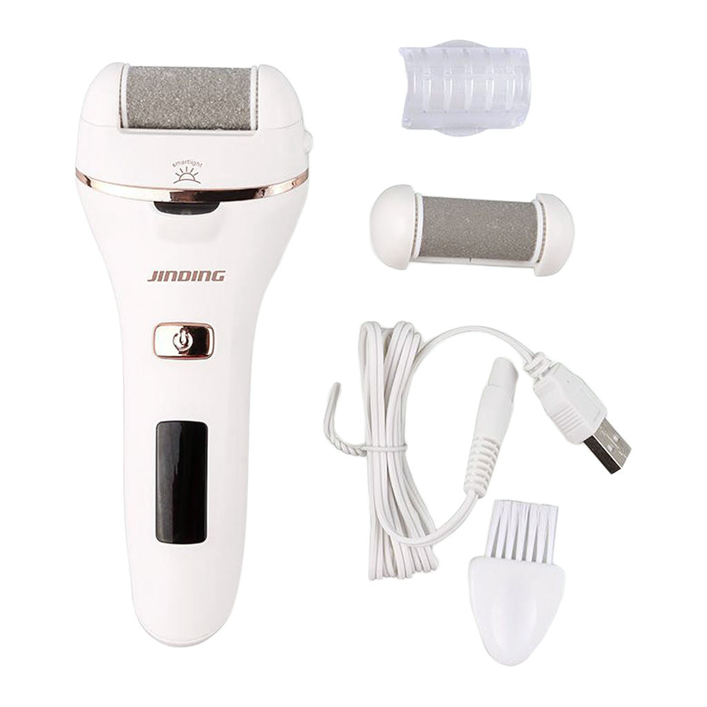 Professional Electric Callus Remover W/Light Foot Skin Care Electronic Foot File
