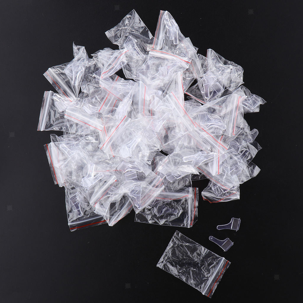 50 Pairs Eyeglasses Glasses Silicone Ear Grips Hook (Transparent)