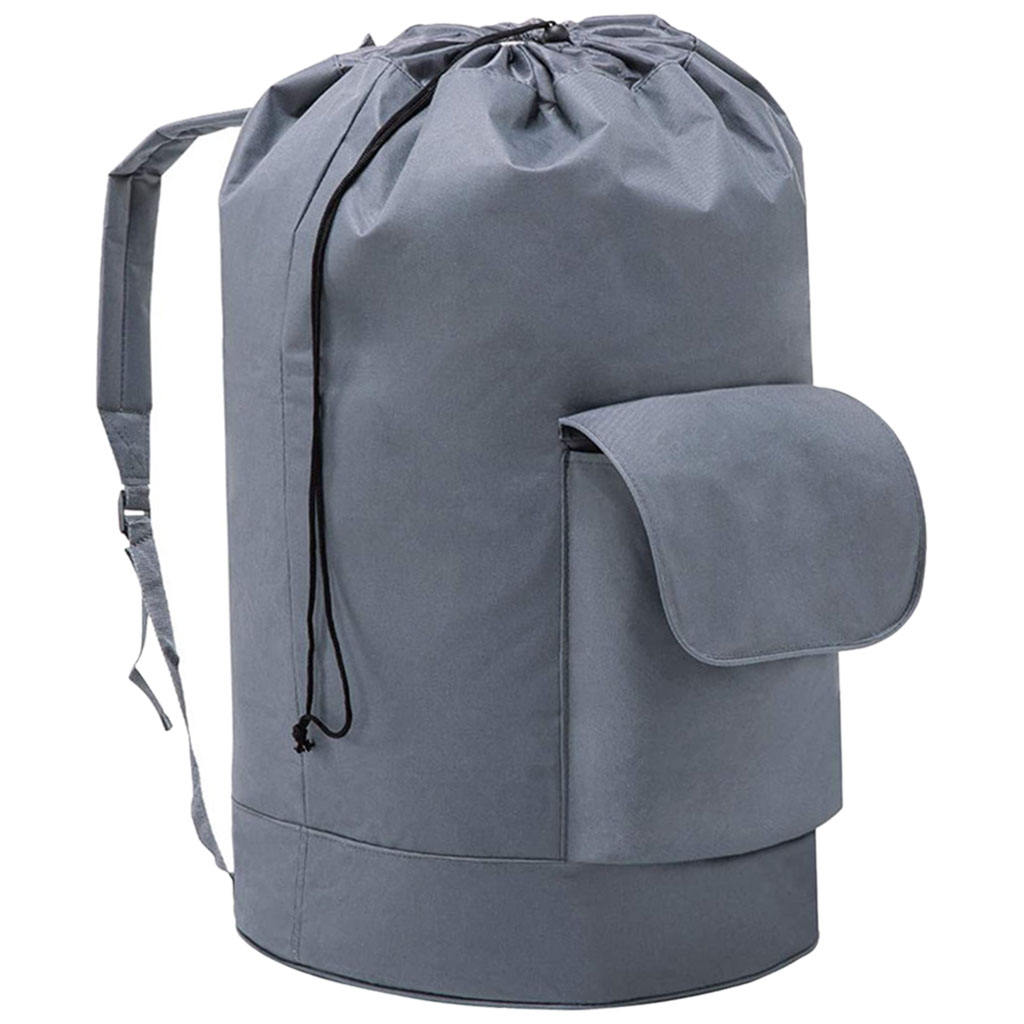Foldable Laundry Bag with Straps Oxford Cloth Organizer for Laundromats