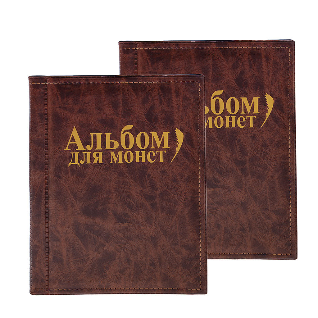 2pcs 250 Coins Holder Storage Money Purse  Pockets Album Book for Coins