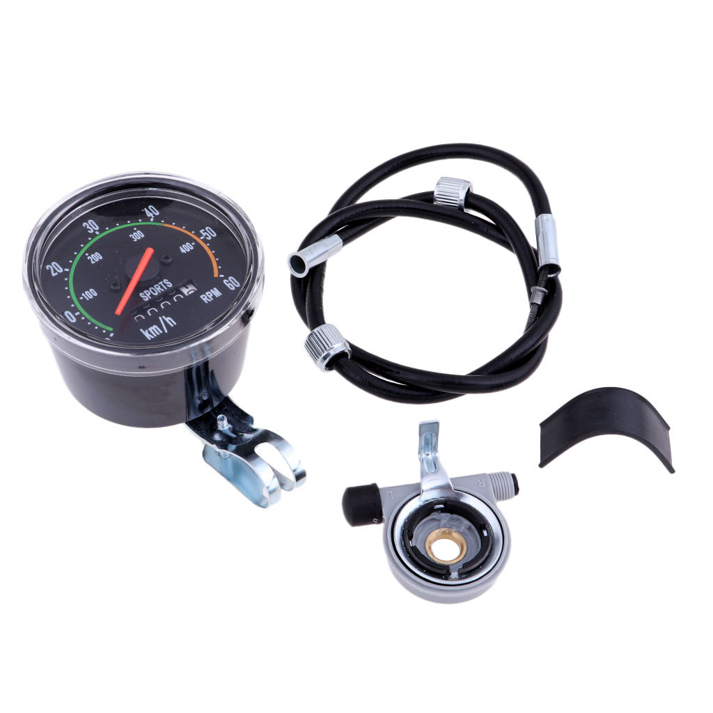 Mechanical Bicycle Odometer Stopwatch Waterproof Speedometer Multi Function