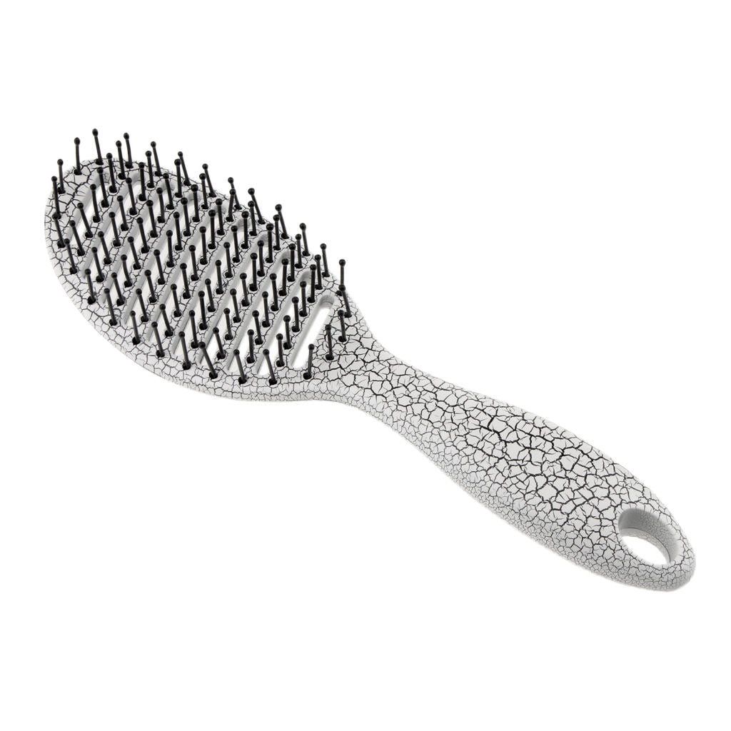 Salon Professional Hair Brush Anti-Static Hair Styling Scalp Massage Comb White