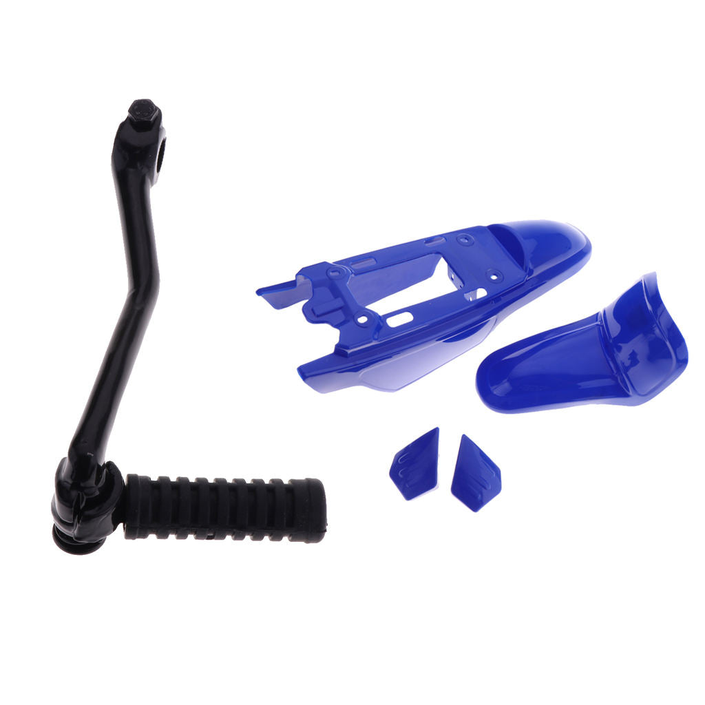 Kick Start Shaft Starter Lever & Plastic Fender Fairings Kit for Yamaha PW50