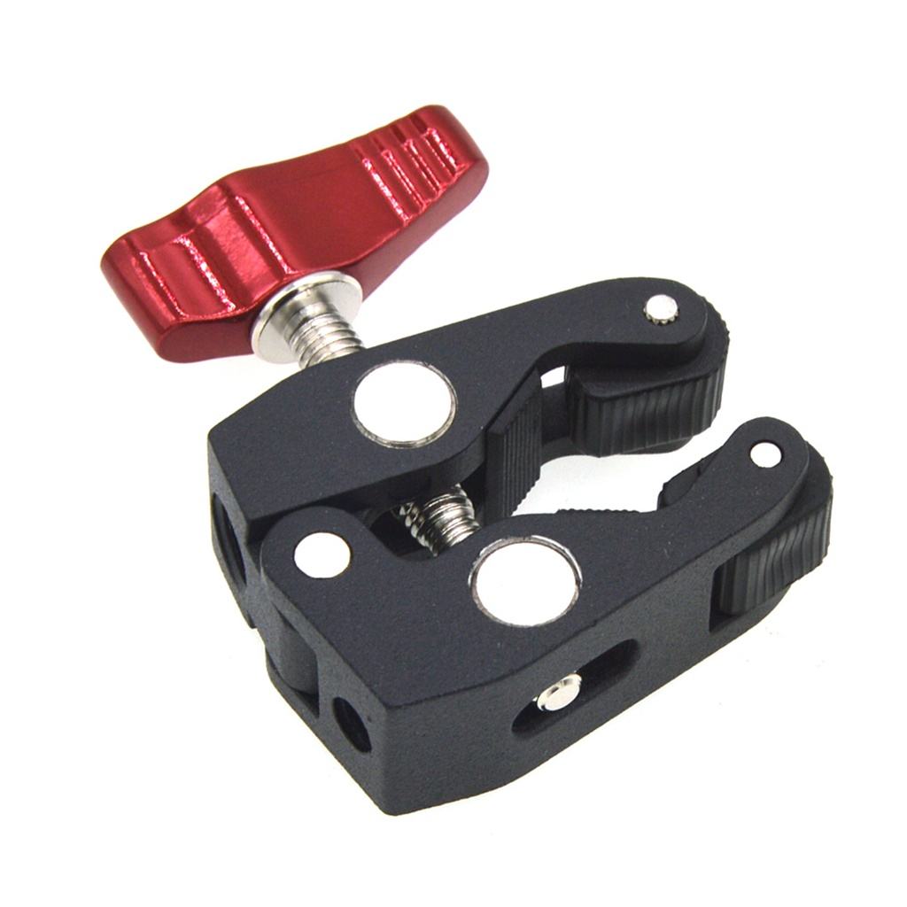 Camera clamp holder for tripod accessories Flash holder 1/4 "3/8" thread