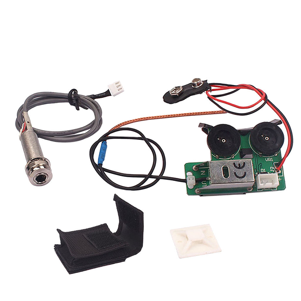 2 Band Under Saddle Piezo Pickup EQ Preamp for Folk Guitar Parts Instrument