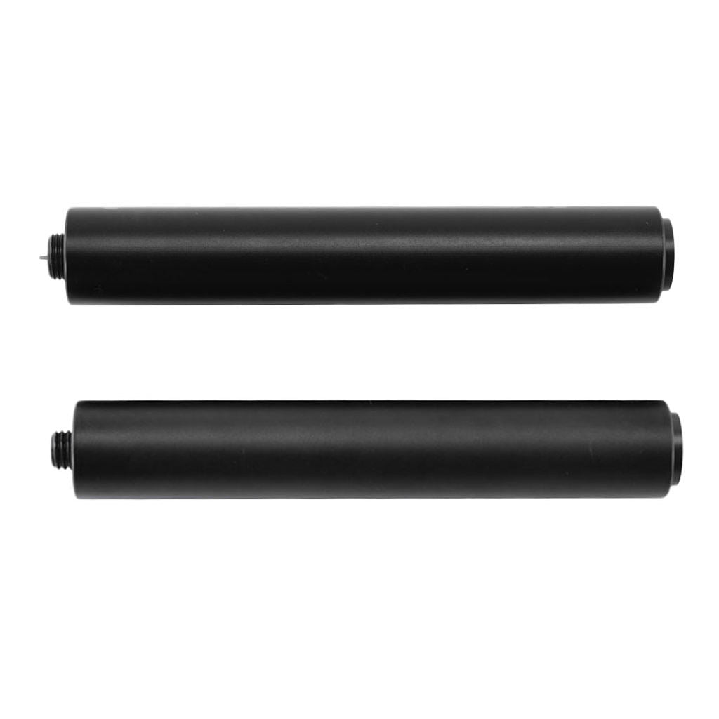 2 pcs Aluminum Cue Extension Pool Cue Extender for Billiards