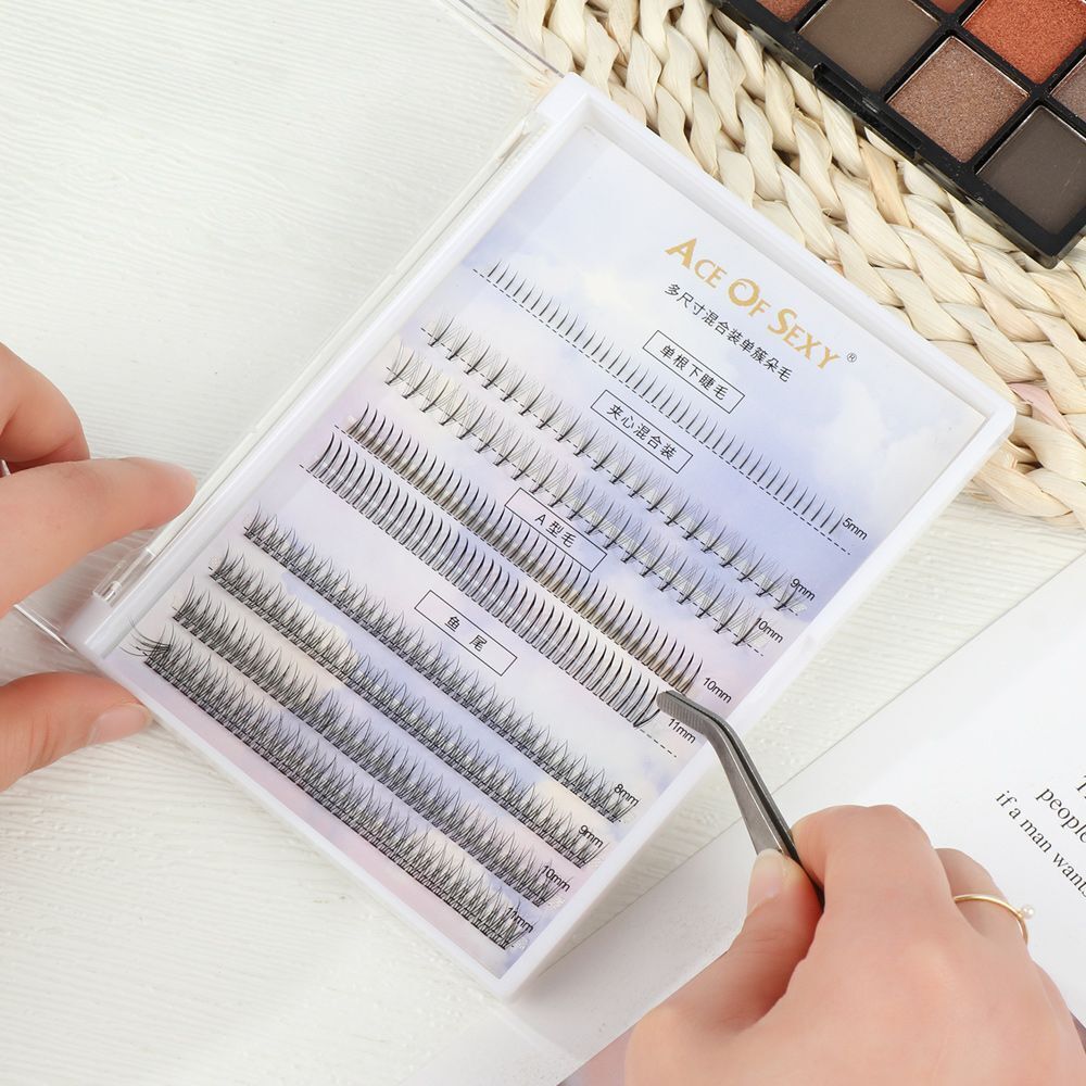 A Type False Eyelashes Individual Eyelashes Extension Faux Mink Hair Mixed Type